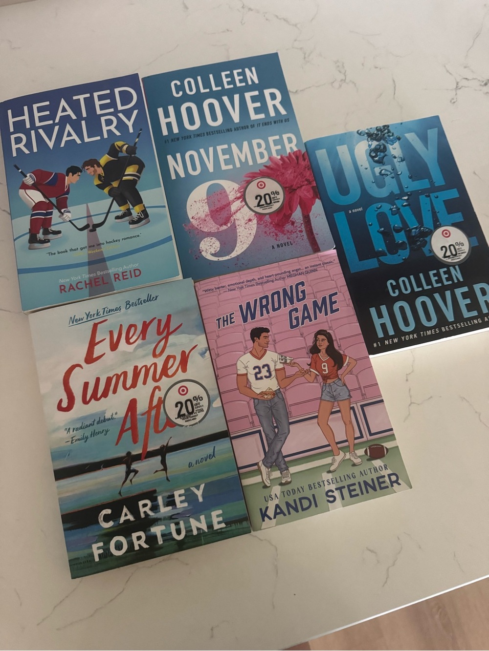 Set of 5 books